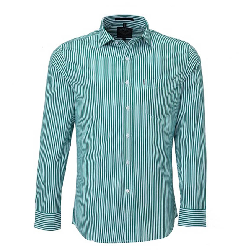 RMPC012 - Mens Pilbara Single Pocket, Classic Fit, Long Sleeve Shirt Assorted Stripes